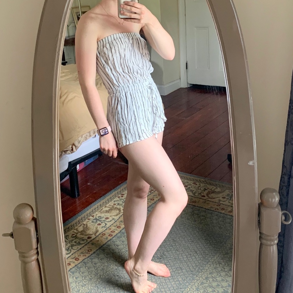 Striped romper
